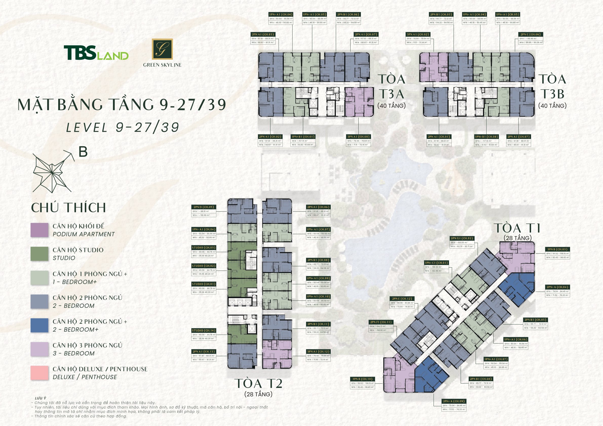 Mặt Bằng Green Skyline