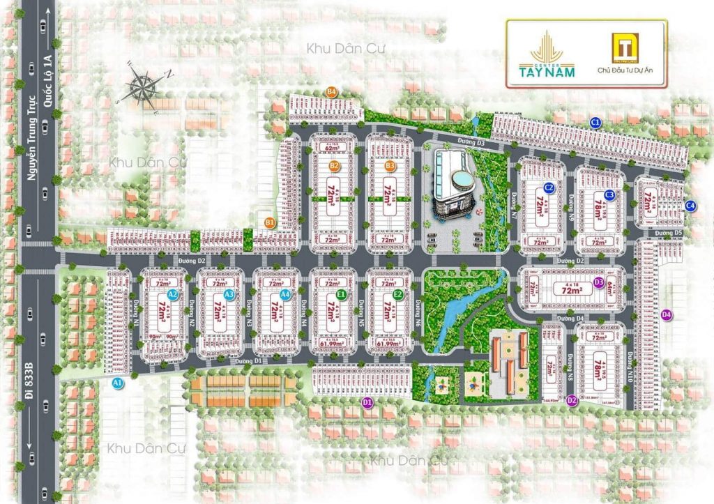 Sơ đồ dự án Tây Nam Center Mới nhất