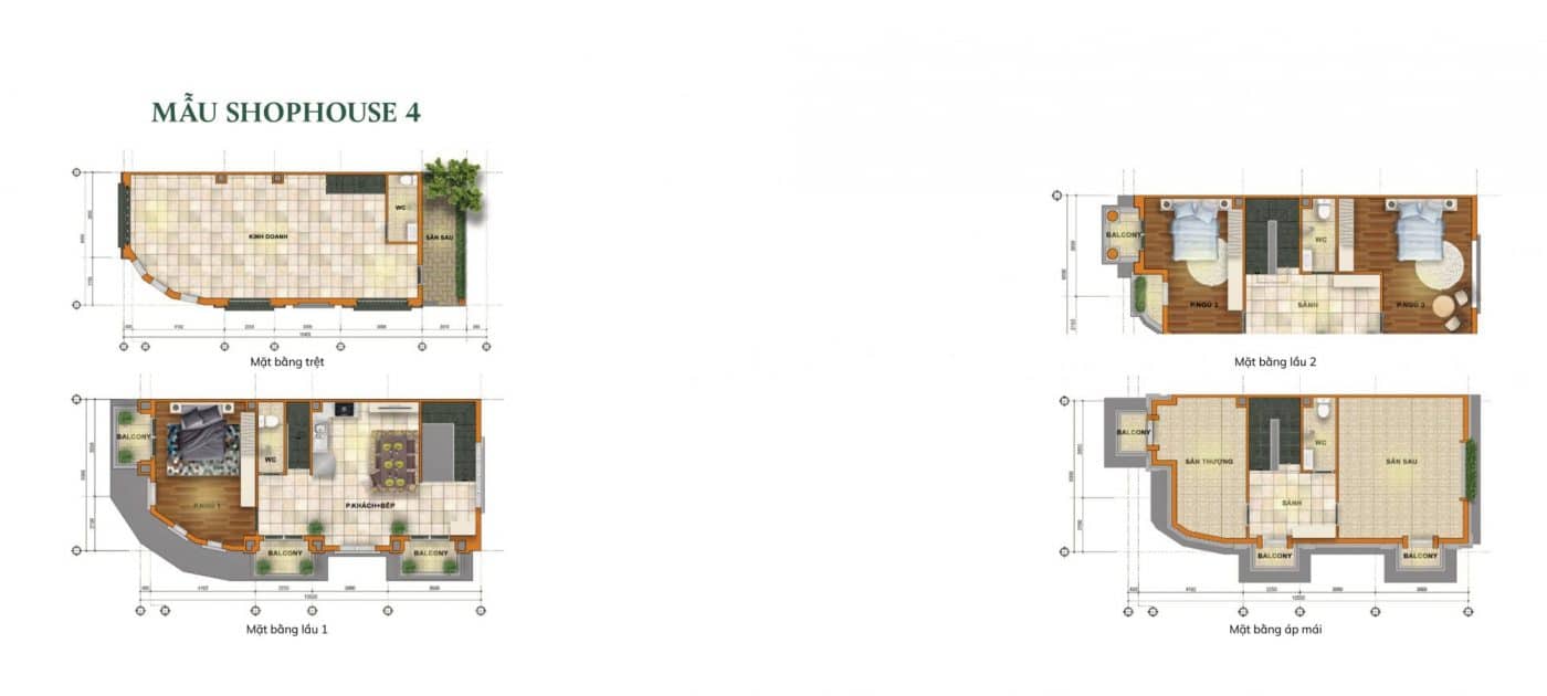 mẫu shophouse dự án j-dragon