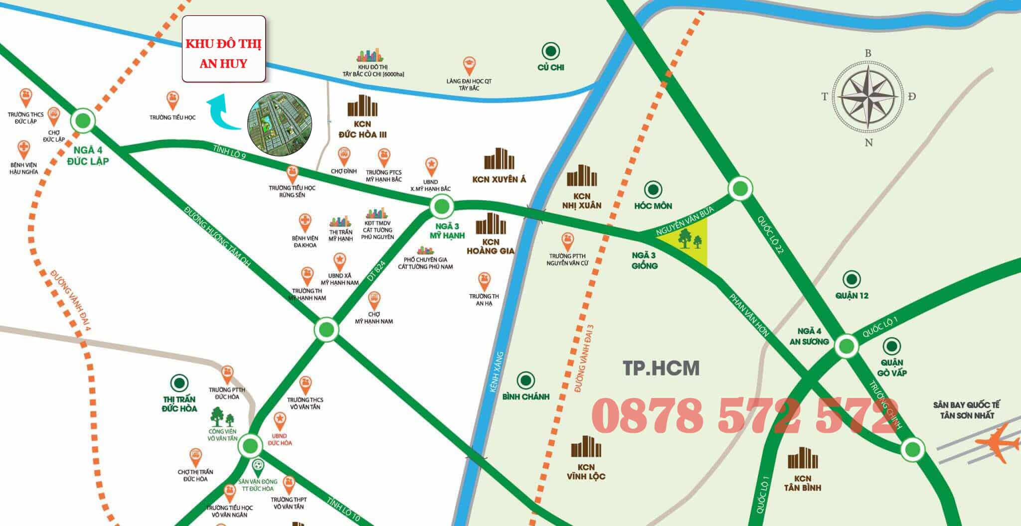 VỊ TRÍ KHU ĐÔ THỊ AN HUY MỸ VIỆT