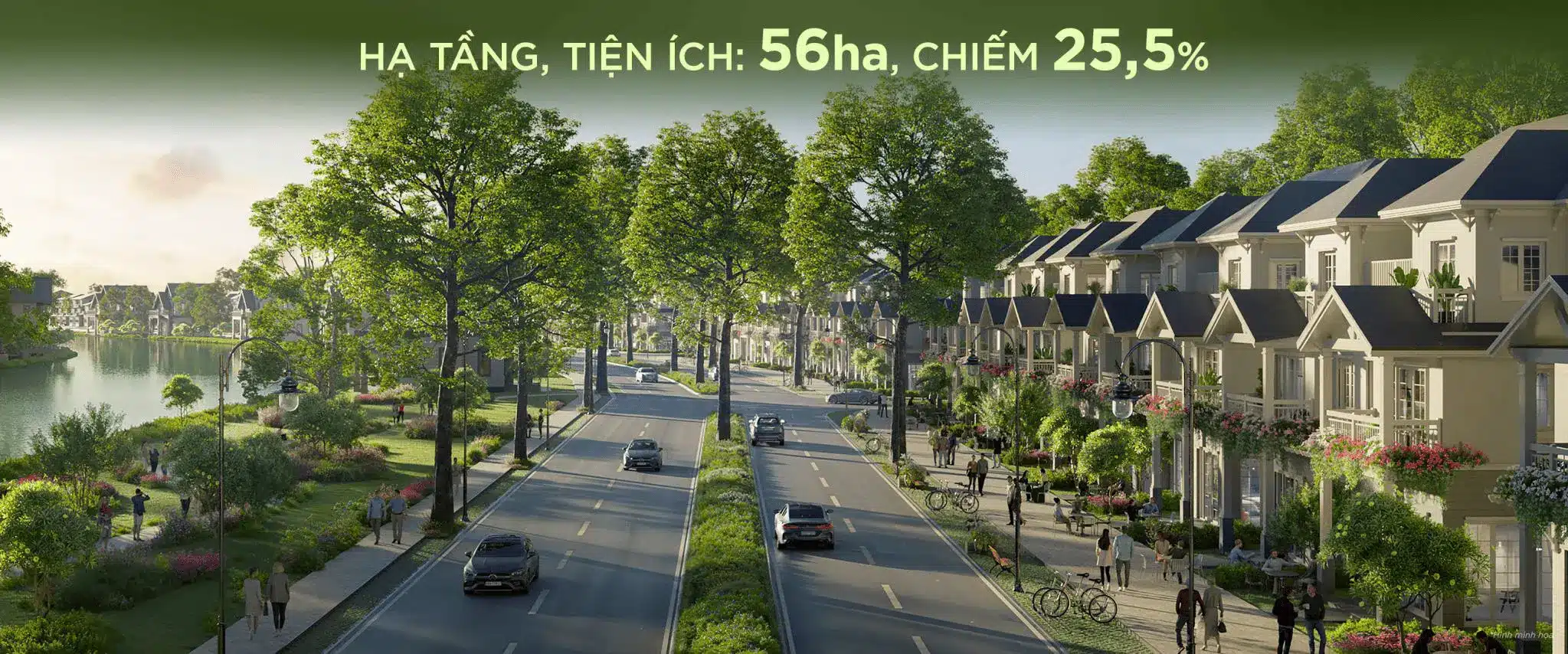 diện tích hạ tầng tiện ích eco retreat
