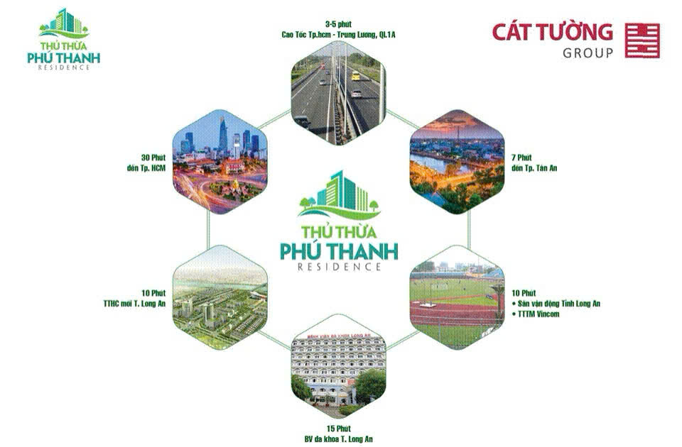 kết nối tiện ích dự án thủ thừa phú thanh