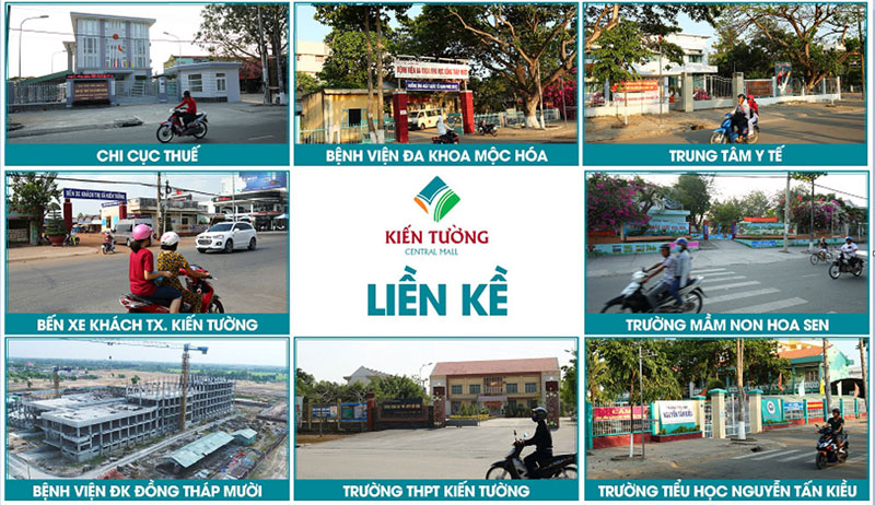 tiện ích liền kề dự án kiến tường central mall