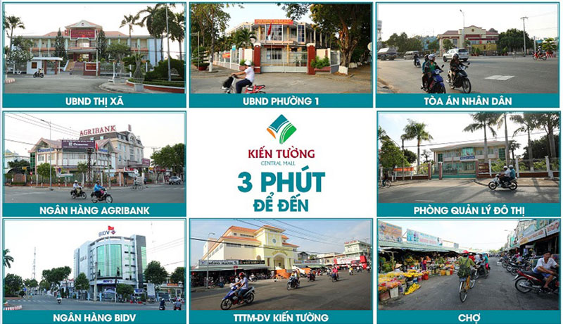 tiện ích liền kề dự án kiến tường central mall