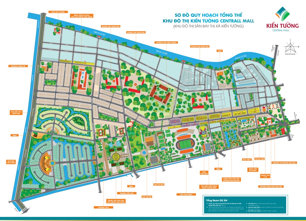 mặt bằng dự án kiến tường central mall