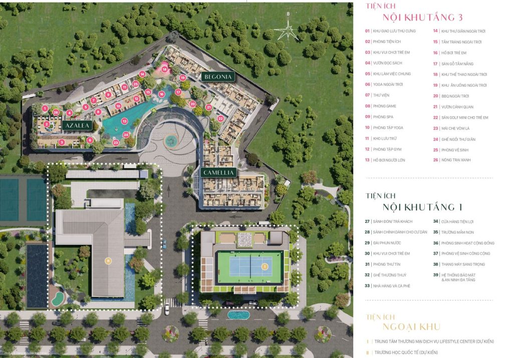 tiện ích dự án setia gardens residences
