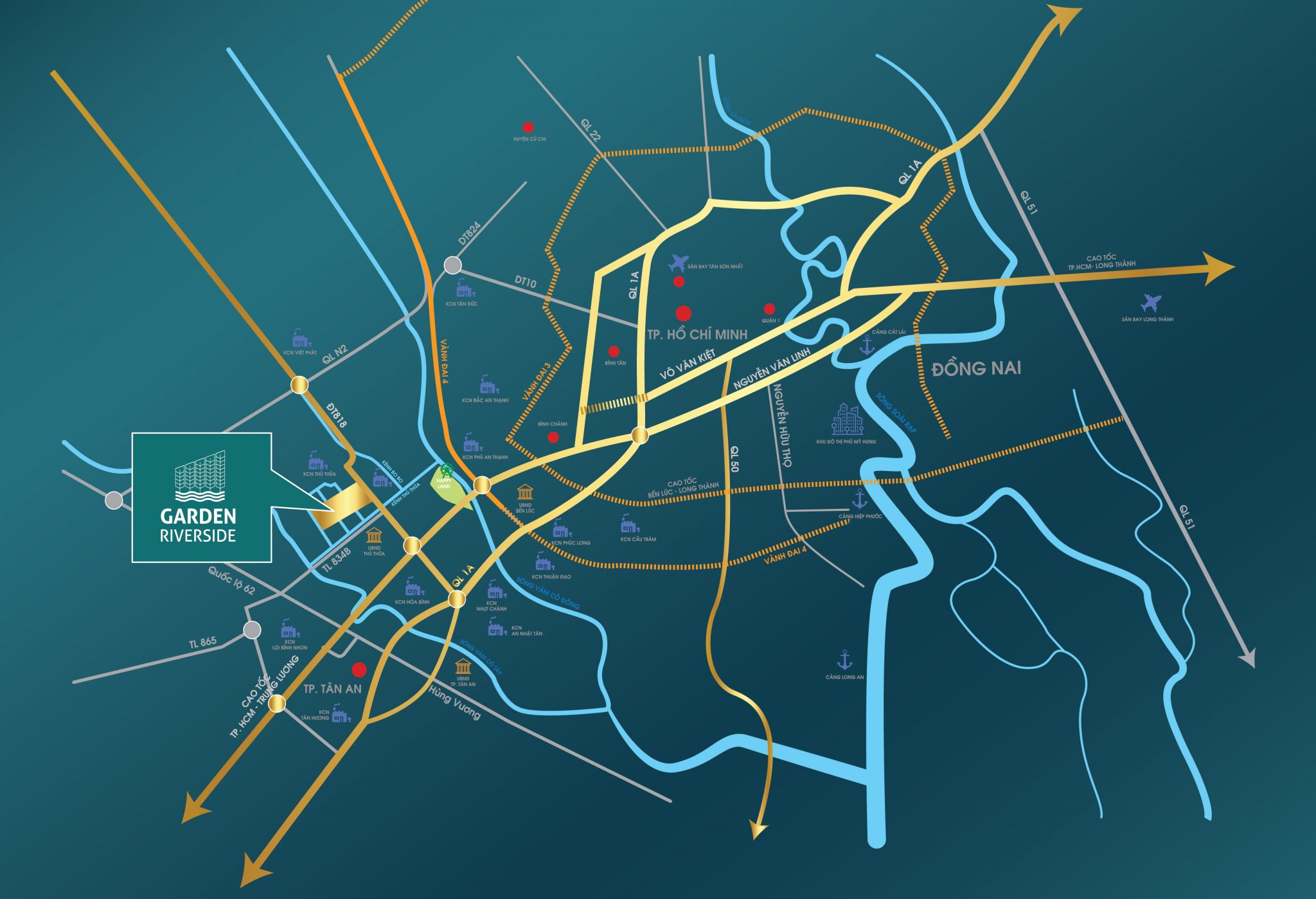 vị trí dự án garden riverside