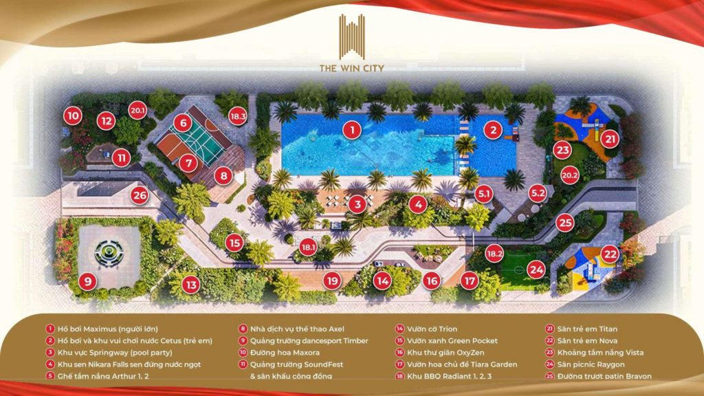 tiện ích dự án the win city