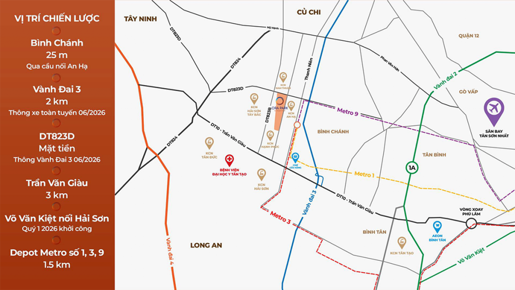 vị trí dự án ora park