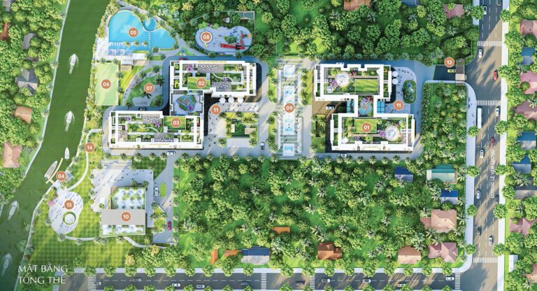 mặt bằng tiện ích dự án khải hoàn imperial