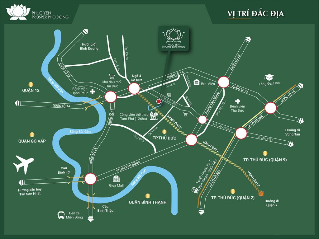 vị trí căn hộ prosper phố đông