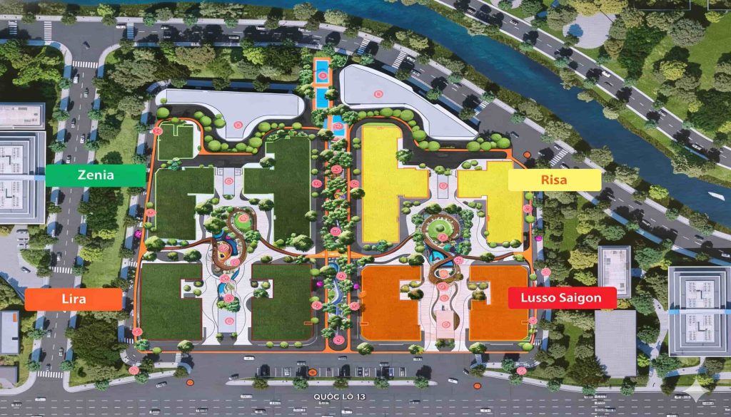 mặt bằng tổng thể lusso d'arte